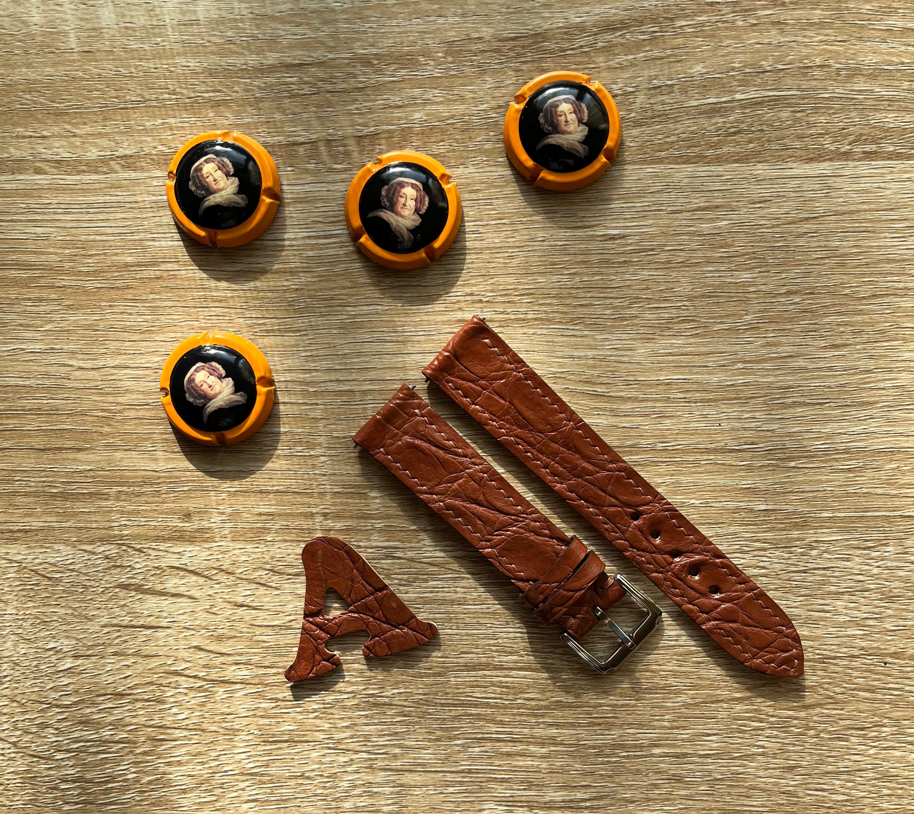 Handmade Crocodile Leather Watch Strap