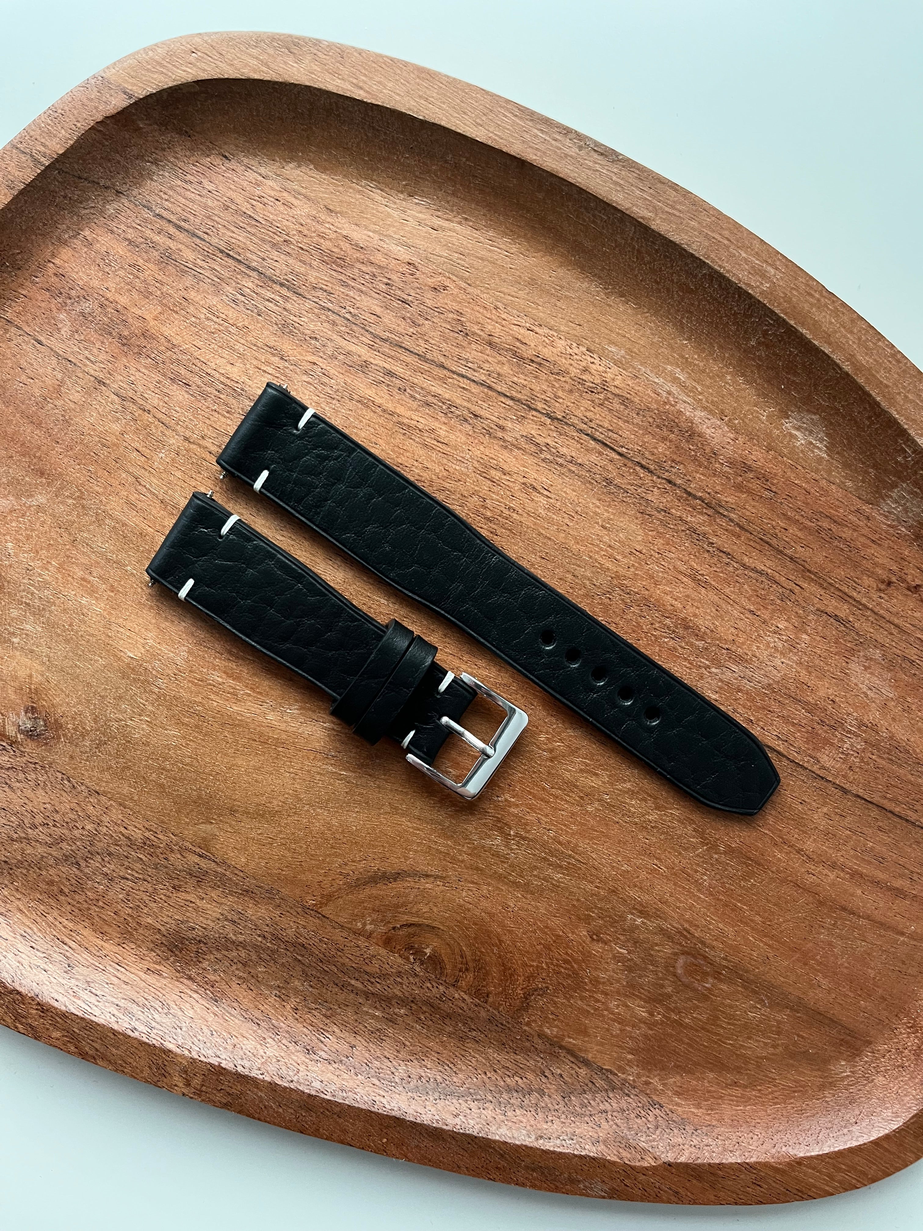 Handmade premium full-grain Italian leather watch strap