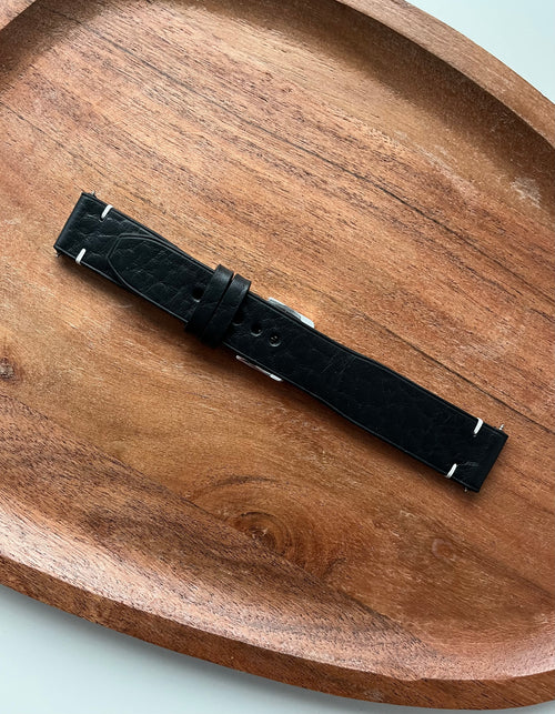 Handmade premium full-grain Italian leather watch strap