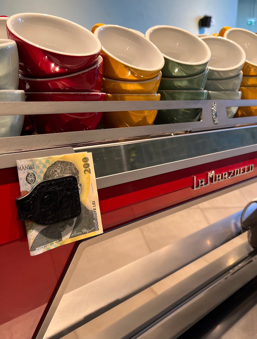 Handmade Crocodile Leather Magnetic Money Clip