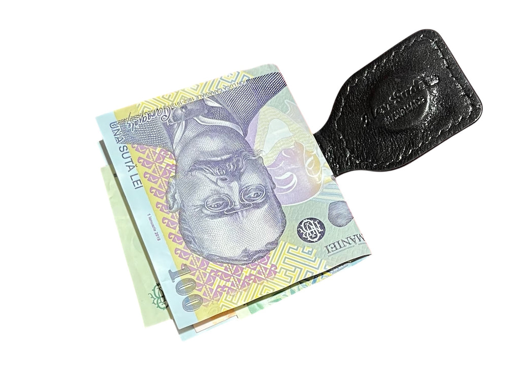 Handmade Crocodile Leather Magnetic Money Clip