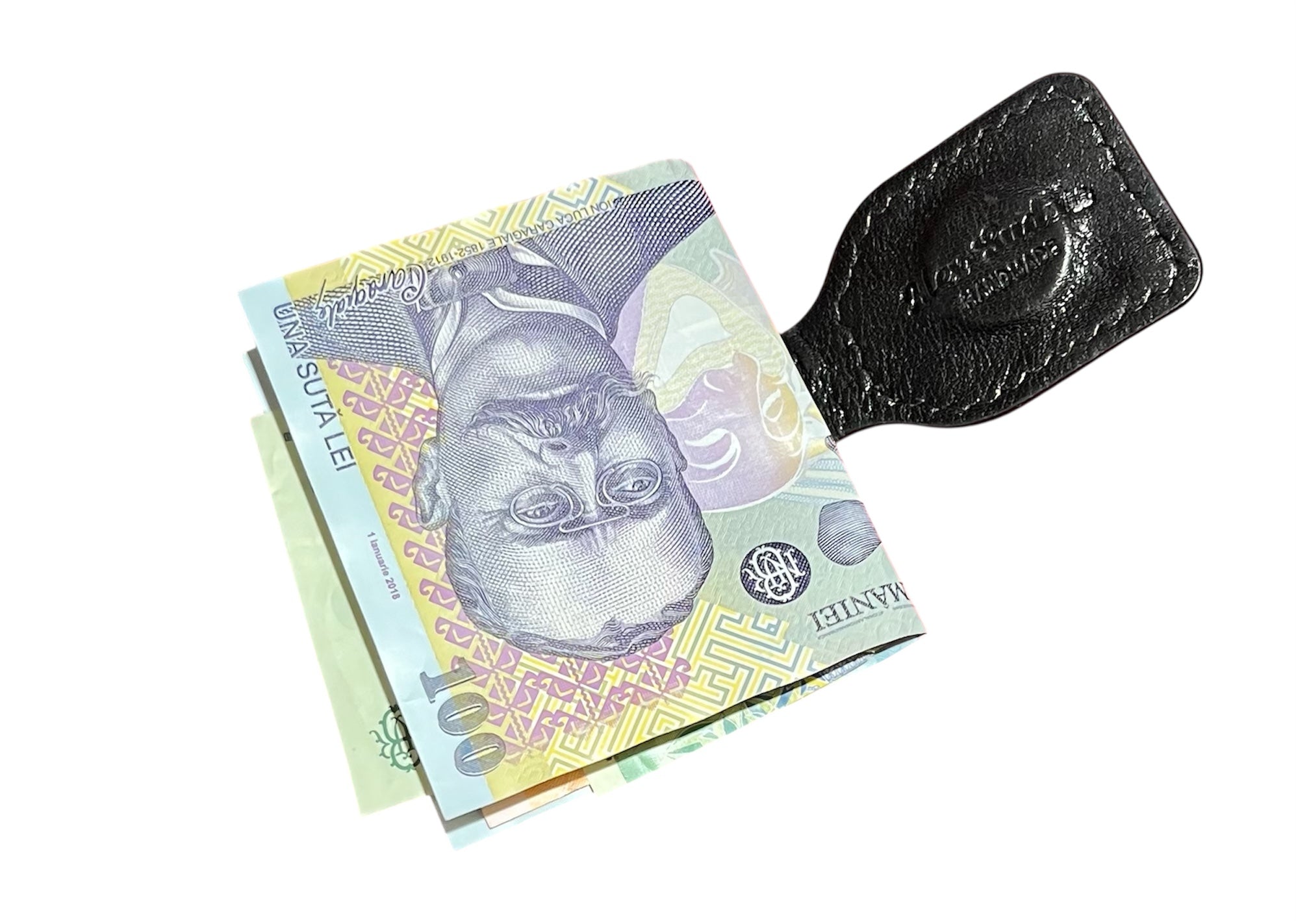 Handmade Crocodile Leather Magnetic Money Clip