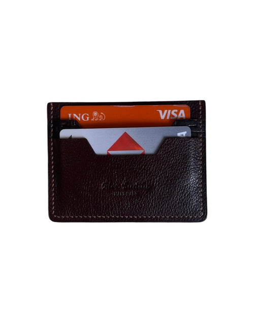 Handmade full-grain Togo leather cardholder