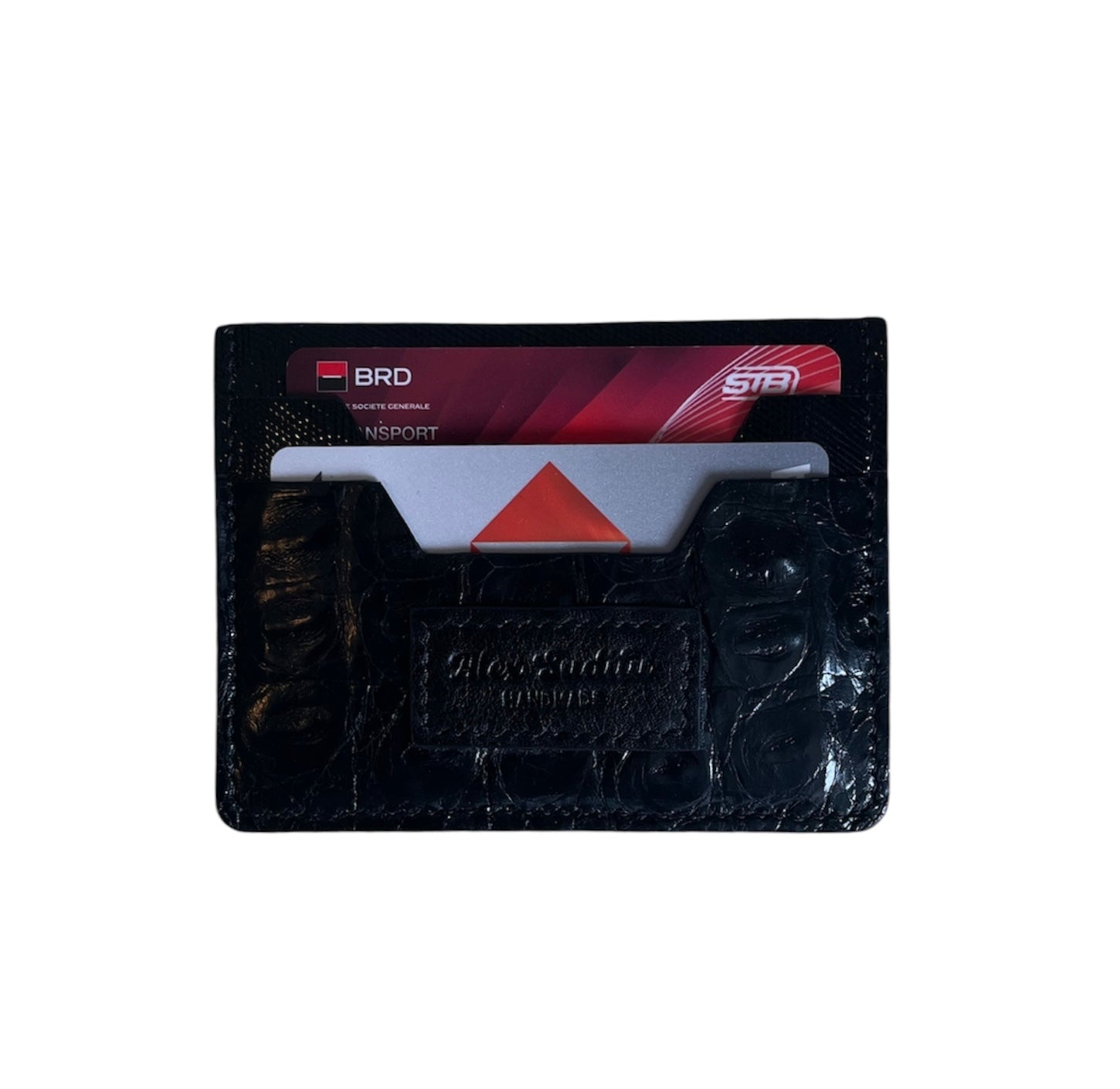 Handmade Crocodile & Kangaroo Leather Cardholder – Luxury Minimalist