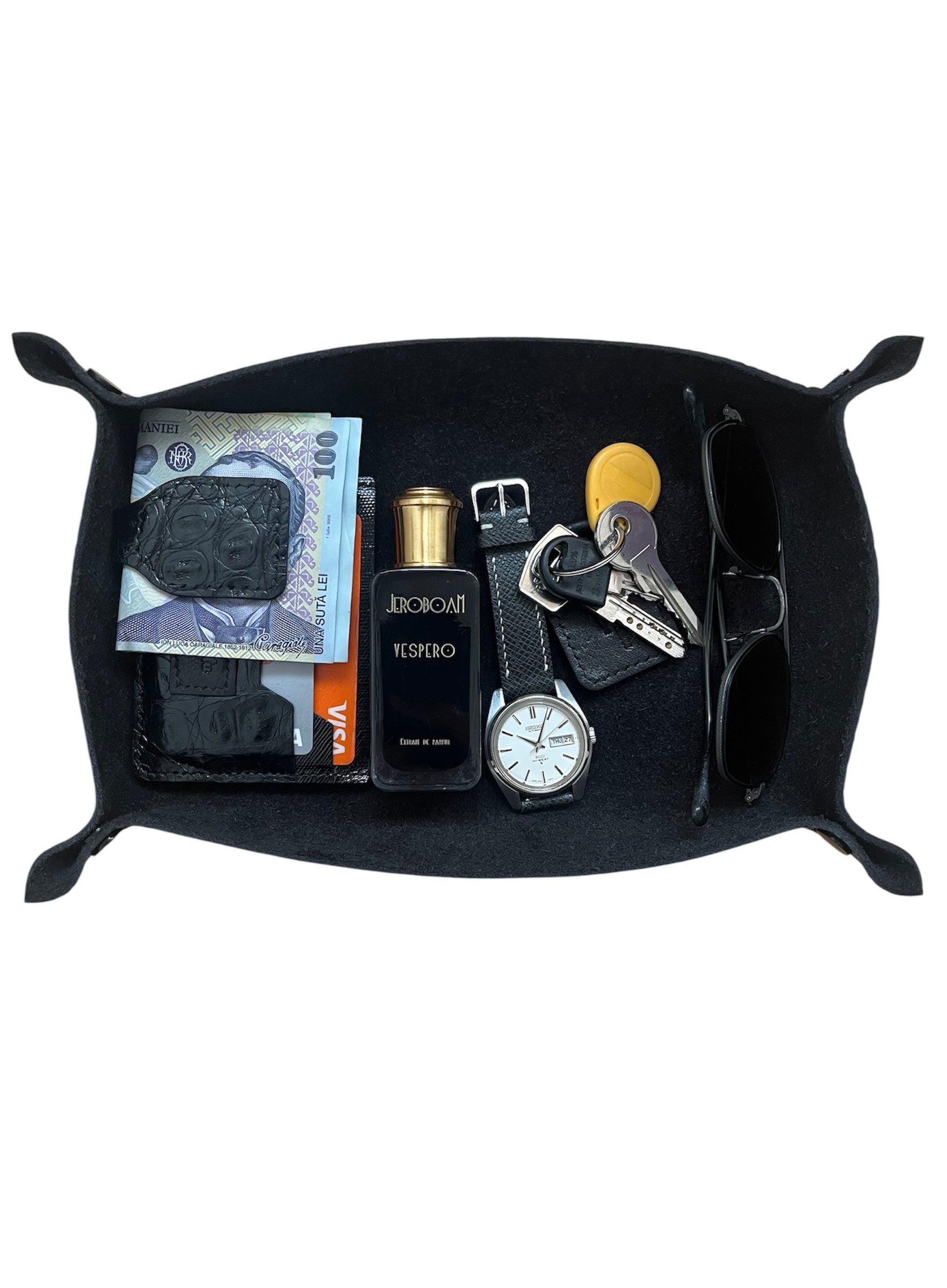 Handmade Premium Leather Valet Tray