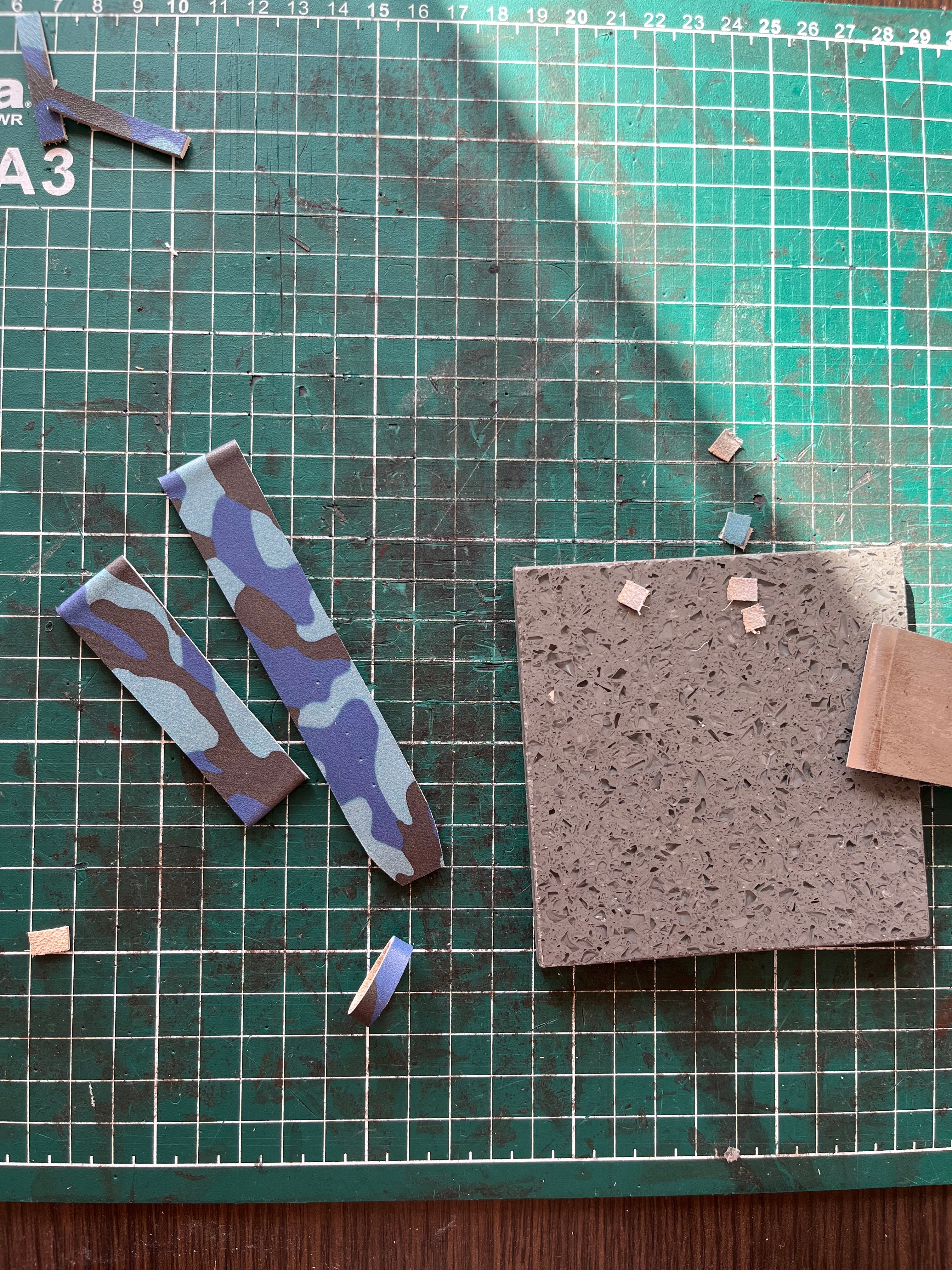 Handmade Camouflage Italian Leather Watch Strap
