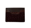 Handmade Nubuck Crocodile & Togo Leather Cardholder