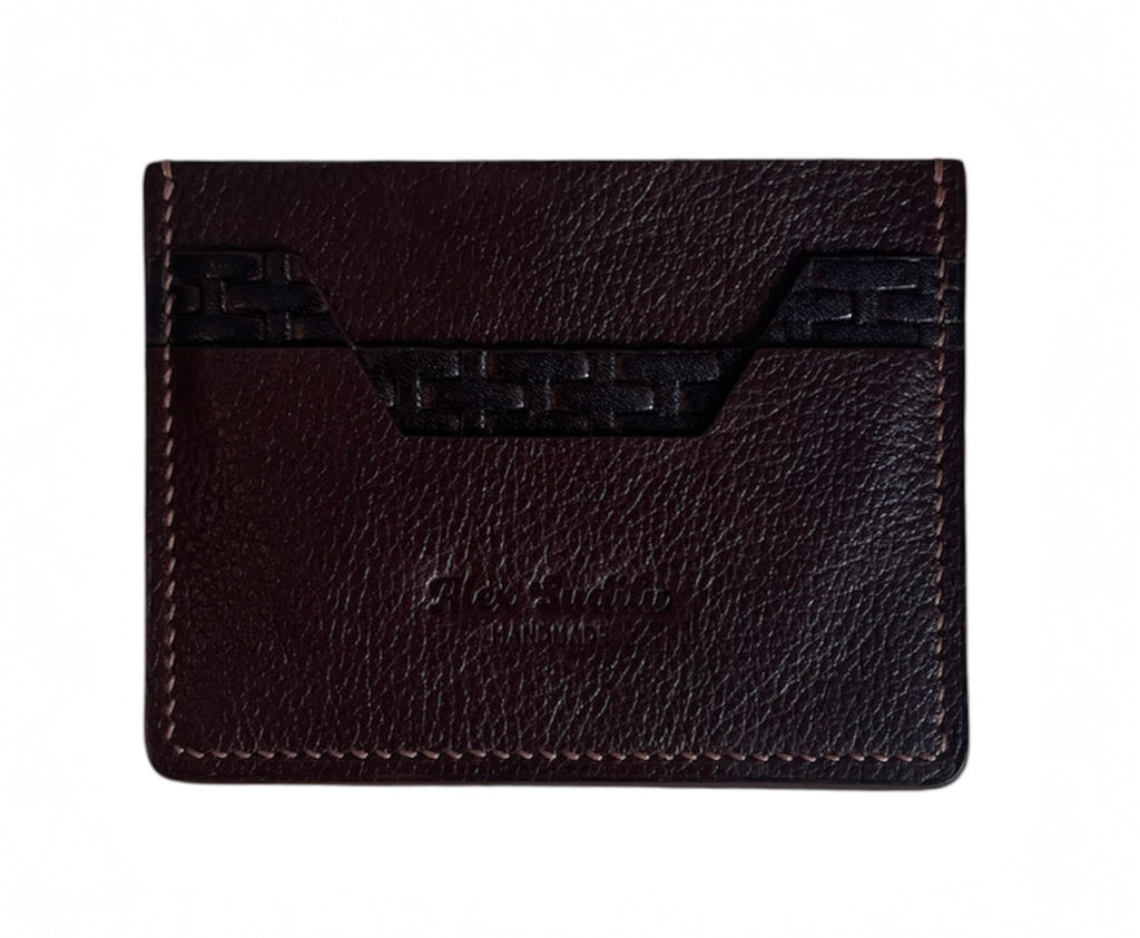 Handmade full-grain Togo leather cardholder