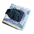 Handmade Crocodile Leather Magnetic Money Clip – Minimalist Luxury
