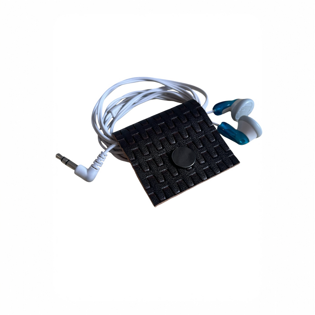 Handmade Leather Travel Organizer for Cables